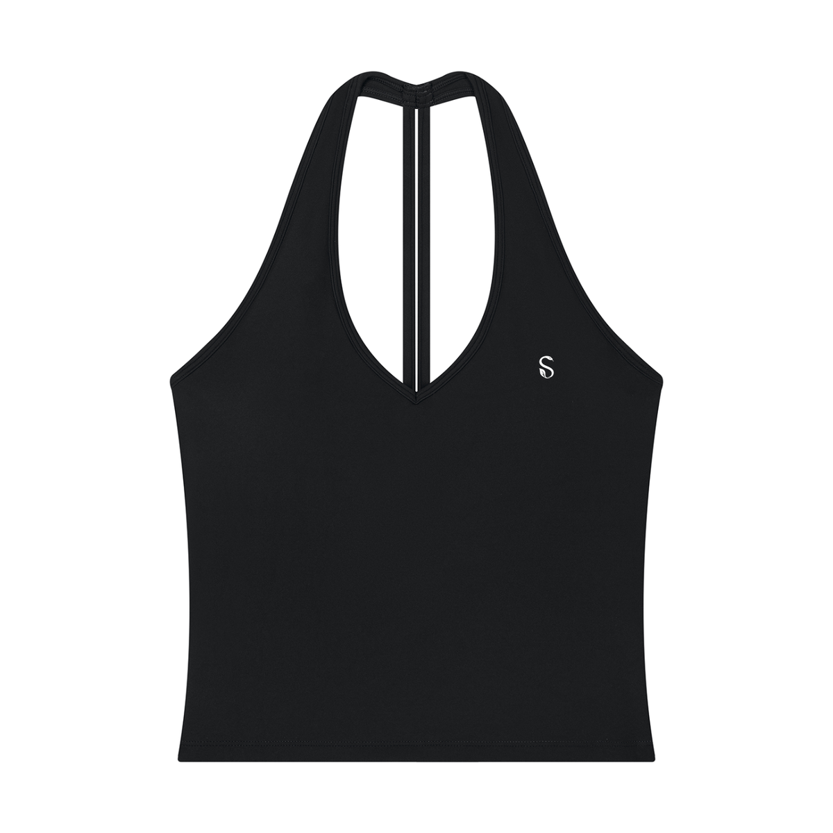 Women’s Halter V-Neck Yoga Tank Top | Fitted Gym & Workout Top