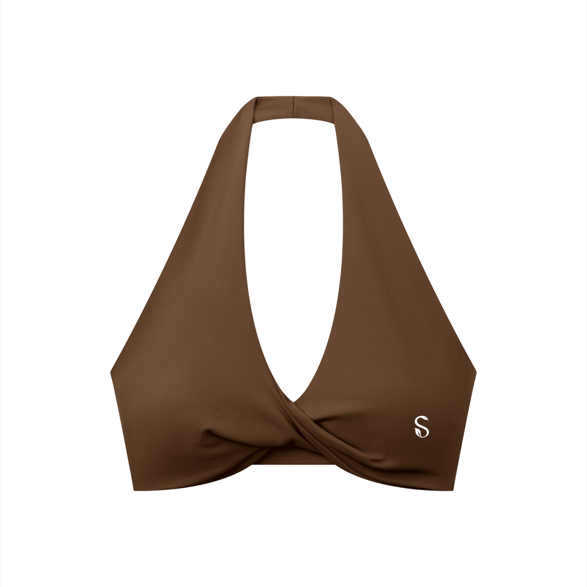 Selba Women’s Twist-Front Halter Sports Bra