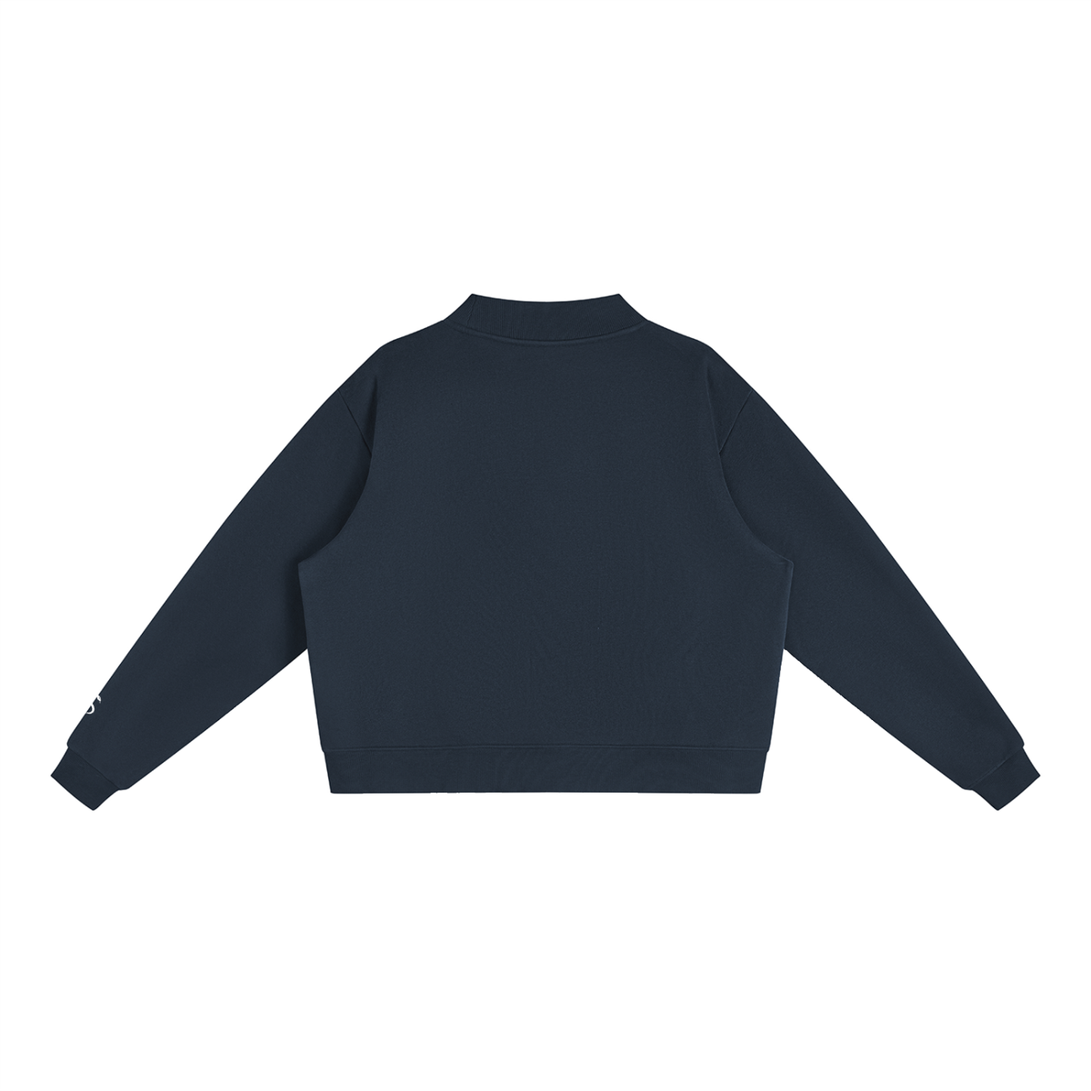 Essential Oversize Fleece Mock-Neck Sweatshirt