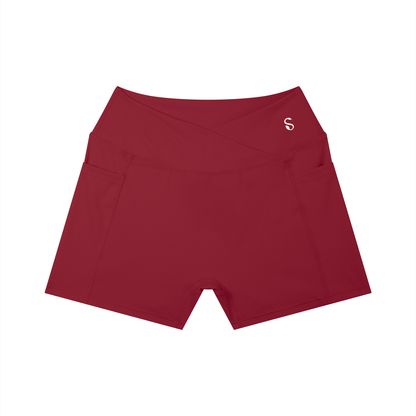 Women’s High-Rise Pocket Yoga Shorts | Scrunch Butt Gym & Workout Shorts – SELBA