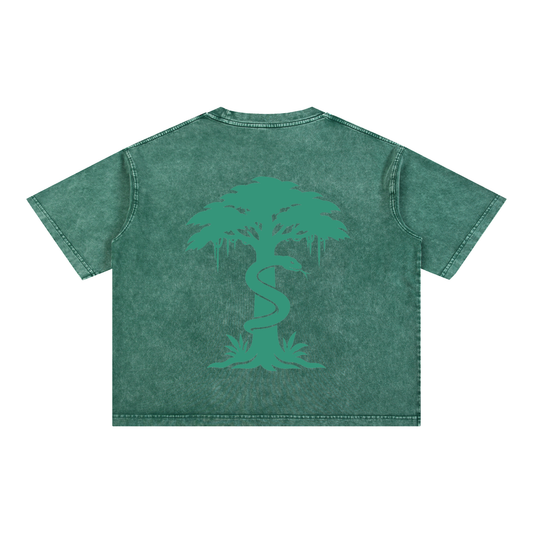 Oversized Mineral Wash Gym T-Shirt | Heavyweight Cotton Pump Cover – Selba