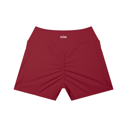 Women’s High-Rise Pocket Yoga Shorts | Scrunch Butt Gym & Workout Shorts – SELBA
