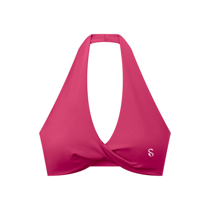 Selba Women’s Twist-Front Halter Sports Bra