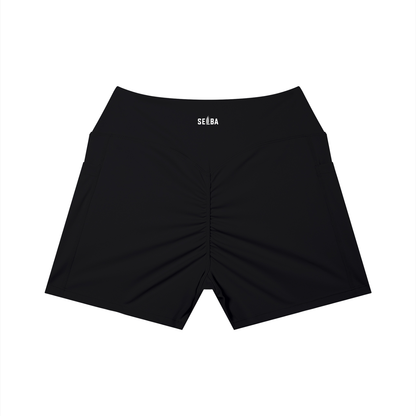 Women’s High-Rise Pocket Yoga Shorts | Scrunch Butt Gym & Workout Shorts – SELBA