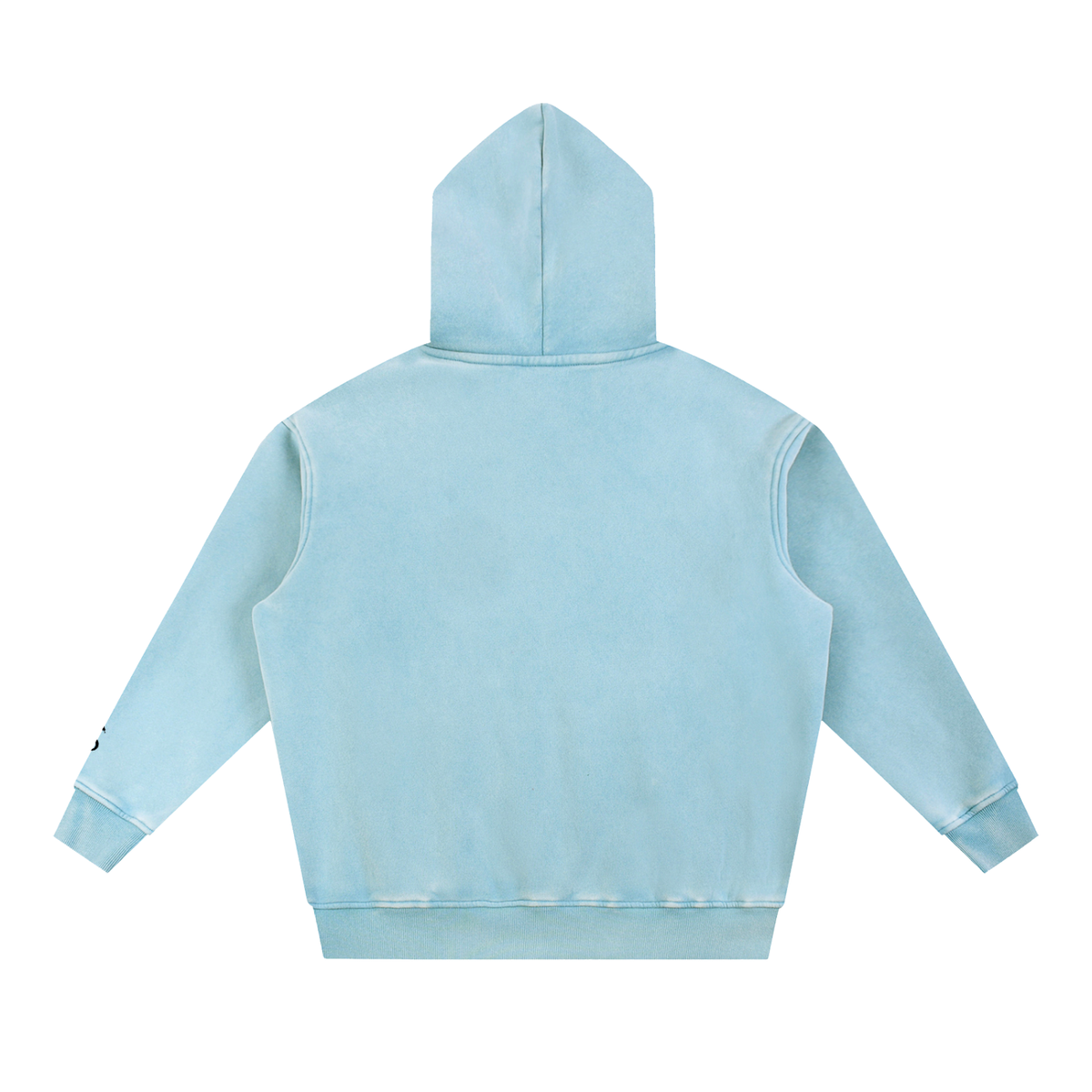 Train Wild Snow Wash Oversized Gym Hoodie | Heavyweight Fleece Pump Cove