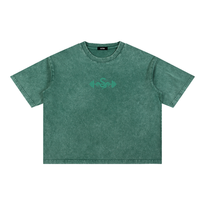Oversized Mineral Wash Gym T-Shirt | Heavyweight Cotton Pump Cover – Selba