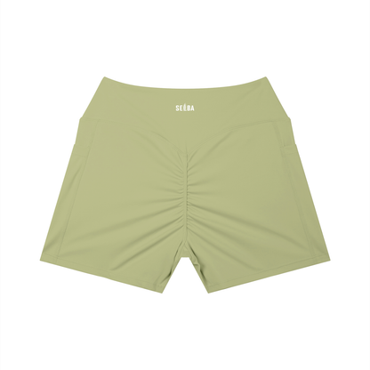 Women’s High-Rise Pocket Yoga Shorts | Scrunch Butt Gym & Workout Shorts – SELBA