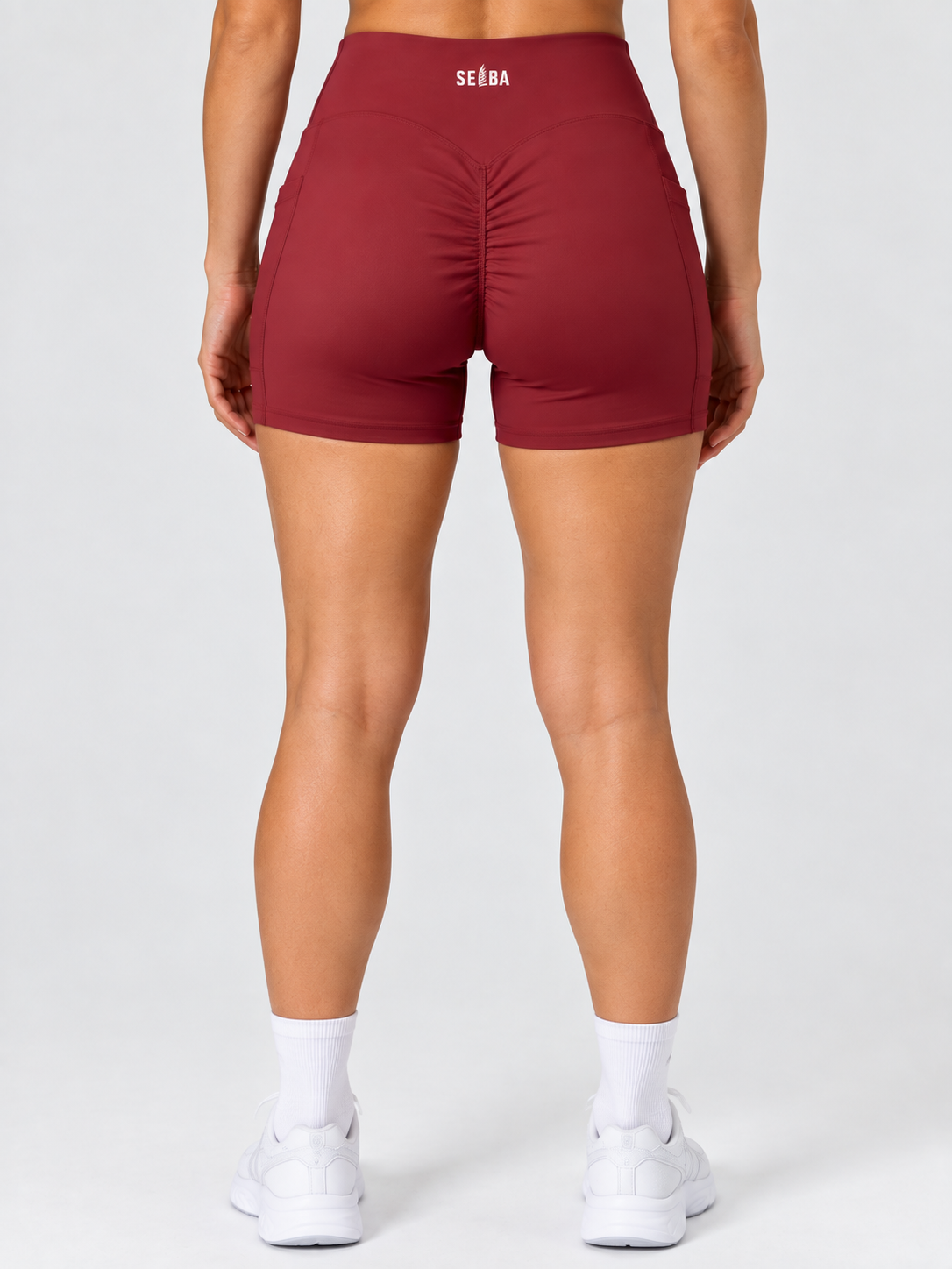 Women’s High-Rise Pocket Yoga Shorts | Scrunch Butt Gym & Workout Shorts – SELBA