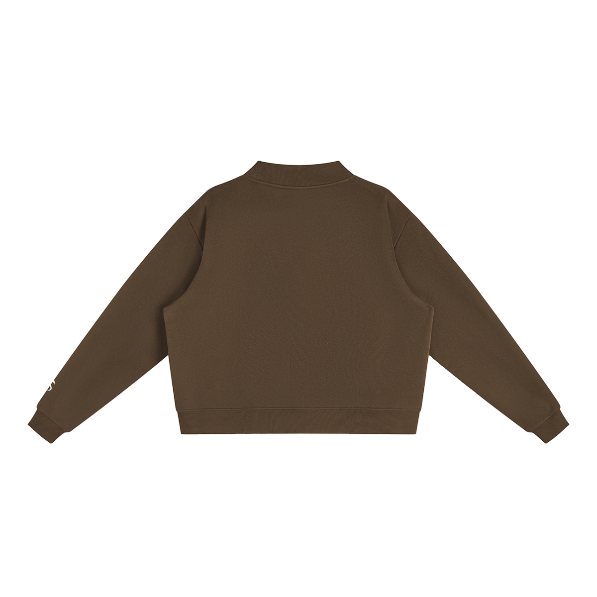 Essential Oversize Fleece Mock-Neck Sweatshirt