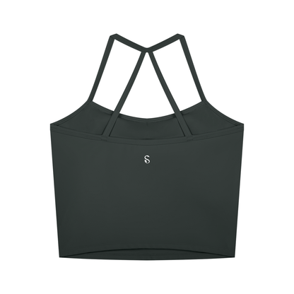 Selba Women’s Strappy Yoga & Training Tank Top – Cropped Athletic Fit