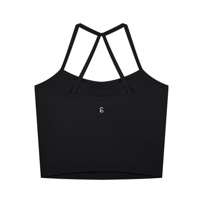Selba Women’s Strappy Yoga & Training Tank Top – Cropped Athletic Fit