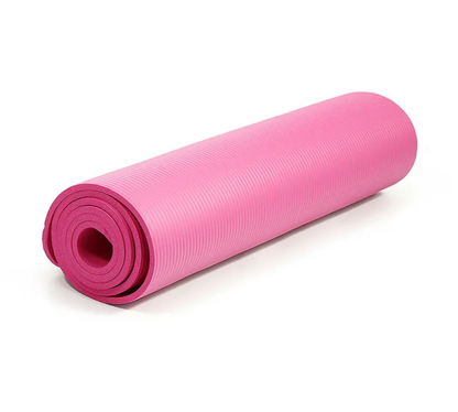 Non-Slip Yoga Mat – 10mm Thick High-Density NBR Foam Mat for Yoga, Pilates & Home Fitness