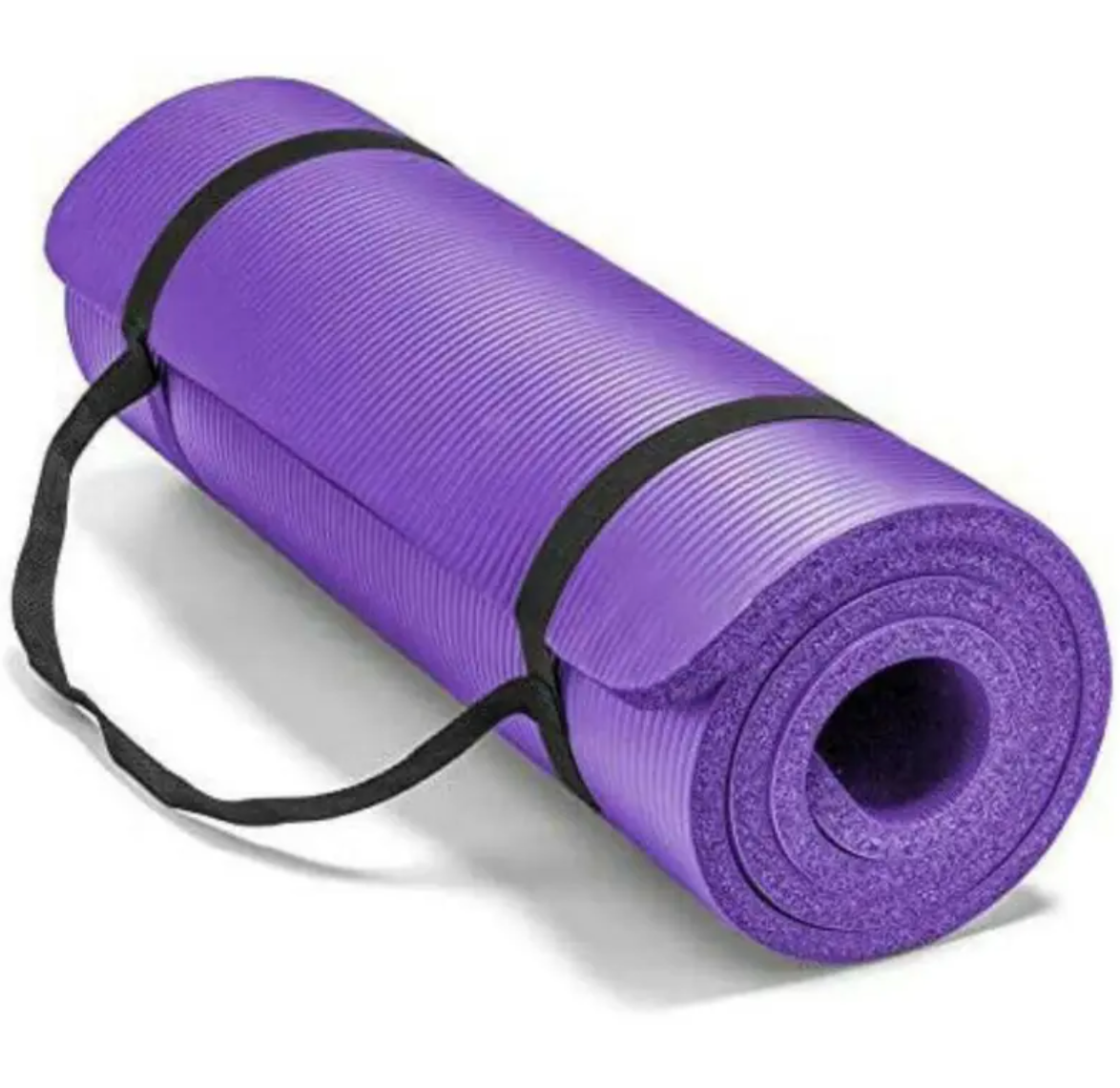 Non-Slip Yoga Mat – 10mm Thick High-Density NBR Foam Mat for Yoga, Pilates & Home Fitness