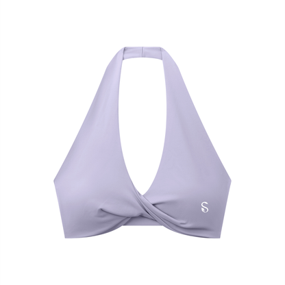 Selba Women’s Twist-Front Halter Sports Bra