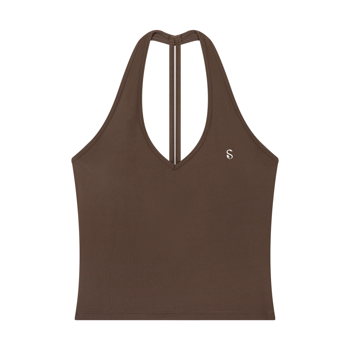 Women’s Halter V-Neck Yoga Tank Top | Fitted Gym & Workout Top