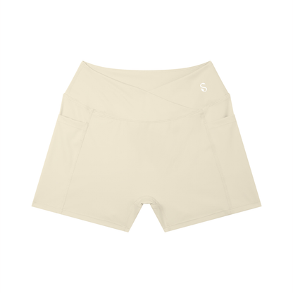 Women’s High-Rise Pocket Yoga Shorts | Scrunch Butt Gym & Workout Shorts – SELBA