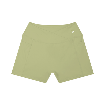 Women’s High-Rise Pocket Yoga Shorts | Scrunch Butt Gym & Workout Shorts – SELBA