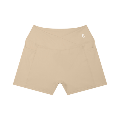 Women’s High-Rise Pocket Yoga Shorts | Scrunch Butt Gym & Workout Shorts – SELBA